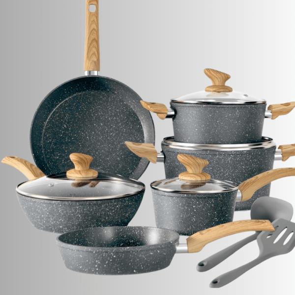 12 PIECE COOKING PAN SET