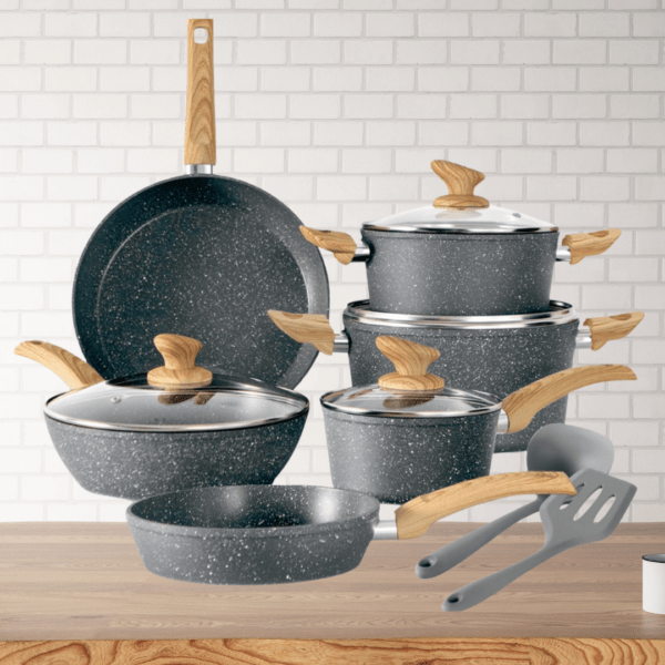 12 PIECE COOKING PAN SET