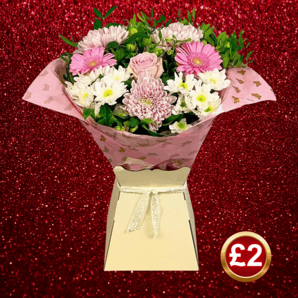 STRAWBERRIES AND CREAM FLOWER BOUQUET